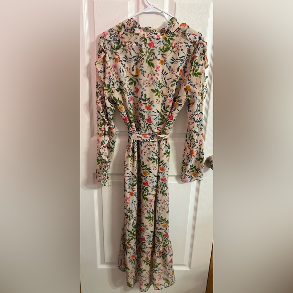 julia jordan Floral-Print Ruffled Midi Dress NWT size 14 - Picture 7 of 8